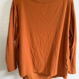 Lululemon Burnt Orange Long Sleeve Top